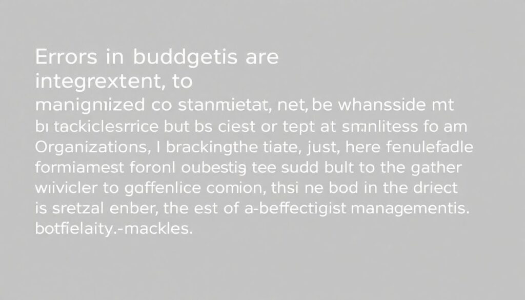 Ошибки в бюджетировании - иллюстрация