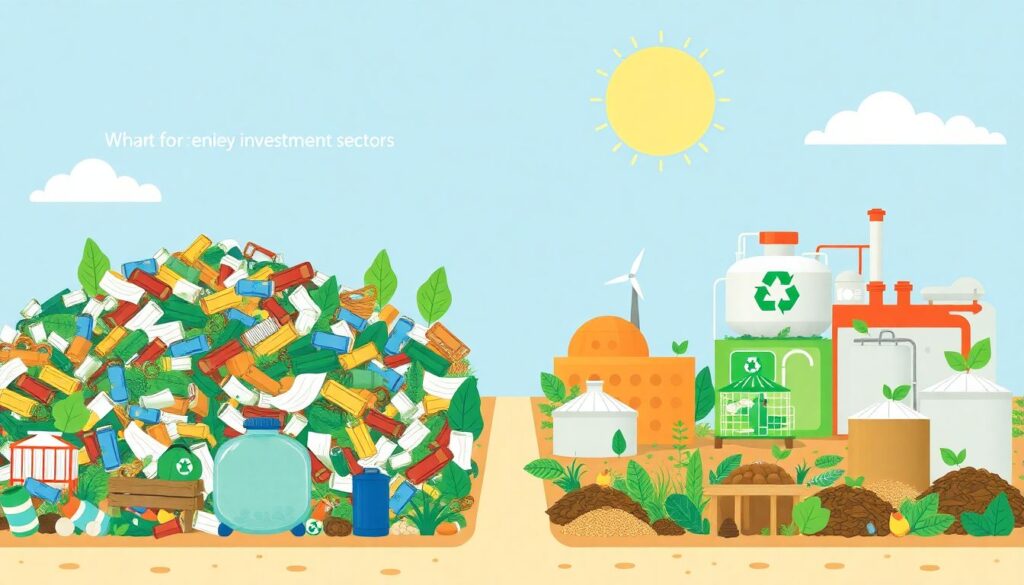 Инвестиции в компании по переработке отходов - иллюстрация