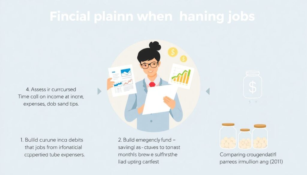 Финансовое планирование при смене работы - иллюстрация