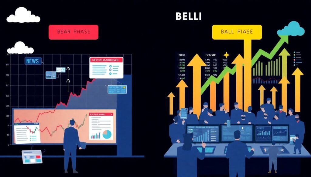 Что такое бычий и медвежий рынок - иллюстрация